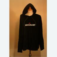Socialist - Long-sleeved Hooded T-shirt